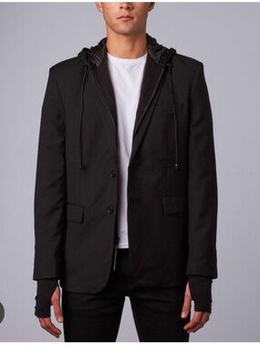 BAUBAX Men's Black Blazer Travel Jacket - Extra Small